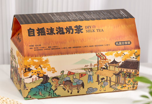 茶颜悦色《桃花源记》包装插图 一杯茶饮里的乌托邦想象